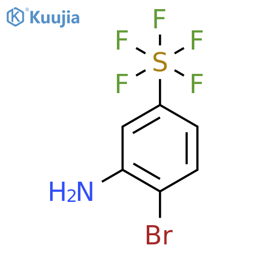 2-Bromo-5-
(pentafluorosulfur)aniline structure