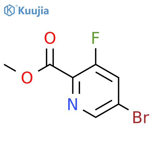 Methyl 5-bromo-3-fluoropyridine-2-carboxylate structure