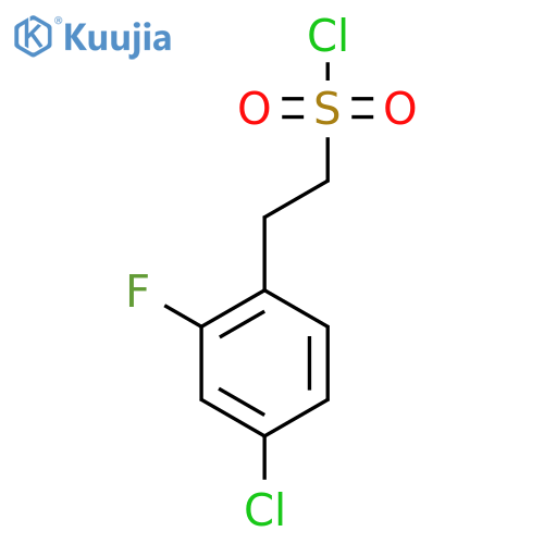 2-(4-chloro-2-fluorophenyl)ethane-1-sulfonyl chloride structure