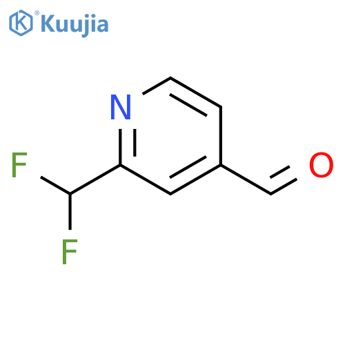 2-(difluoromethyl)pyridine-4-carbaldehyde structure