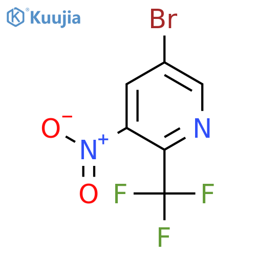 5-Bromo-3-nitro-2-(trifluoromethyl)pyridine structure