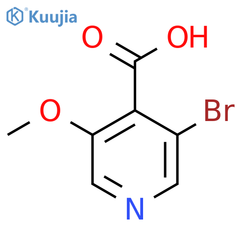 3-bromo-5-methoxypyridine-4-carboxylic acid structure