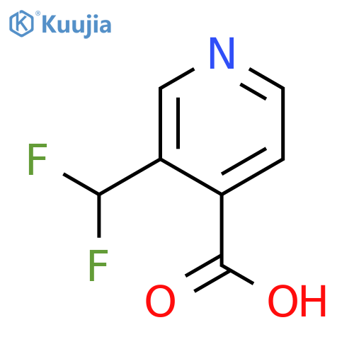 3-(difluoromethyl)pyridine-4-carboxylic acid structure