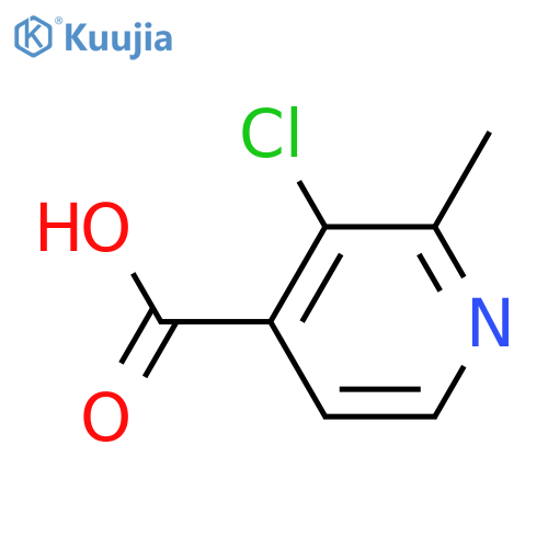3-chloro-2-methylpyridine-4-carboxylic acid structure