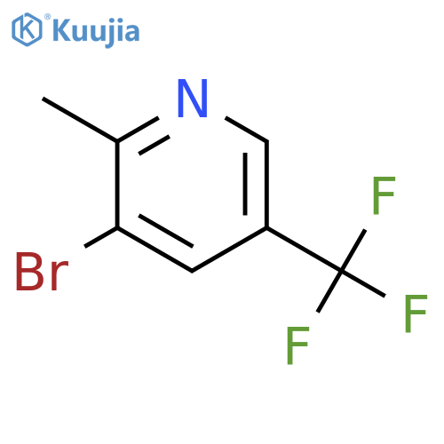 3-Bromo-2-methyl-5-(trifluoromethyl)pyridine structure