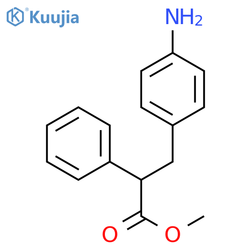 methyl 3-(4-aminophenyl)-2-phenylpropanoate structure
