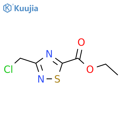 ETHYL 3-(CHLOROMETHYL)-1,2,4-THIADIAZOLE-5-CARBOXYLATE structure