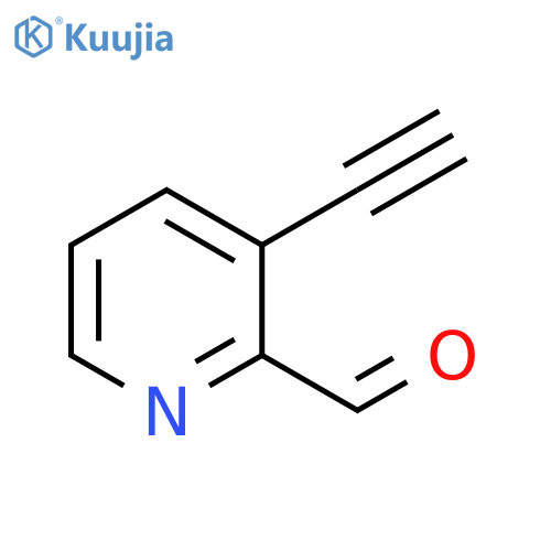 3-ethynylpyridine-2-carbaldehyde structure