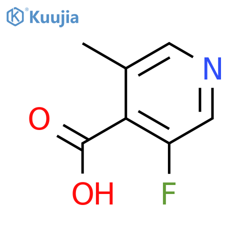 3-fluoro-5-methylpyridine-4-carboxylic acid structure