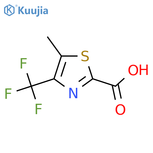 5-methyl-4-(trifluoromethyl)-1,3-thiazole-2-carboxylic acid structure
