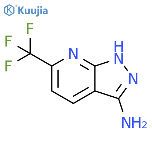 6-(trifluoromethyl)-1H-pyrazolo[3,4-b]pyridin-3-amine structure