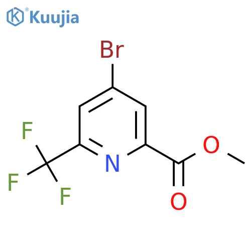 methyl 4-bromo-6-(trifluoromethyl)pyridine-2-carboxylate structure