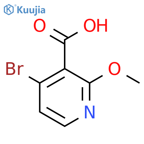 4-bromo-2-methoxy-pyridine-3-carboxylic acid structure