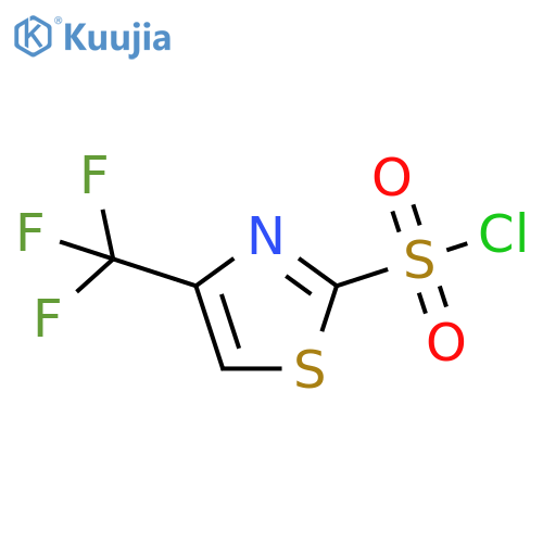 2-Thiazolesulfonyl chloride, 4-(trifluoromethyl)- structure