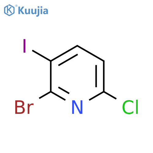 2-bromo-6-chloro-3-iodo-pyridine structure