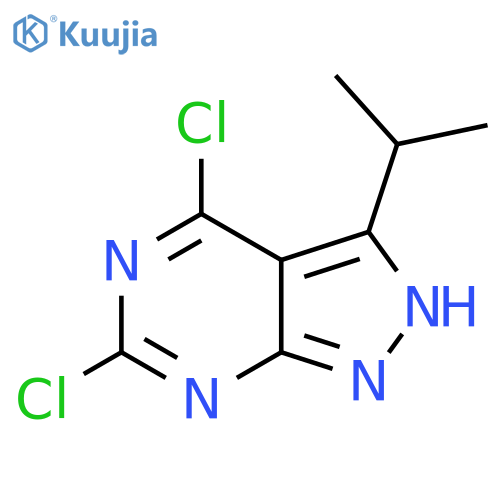 1h-Pyrazolo[3,4-d]pyrimidine,4,6-dichloro-3-(1-methylethyl)- structure