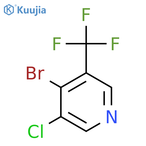 4-Bromo-3-chloro-5-(trifluoromethyl)pyridine structure