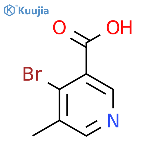 4-bromo-5-methylpyridine-3-carboxylic acid structure
