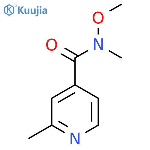 N-Methoxy-N,2-dimethylisonicotinamide structure