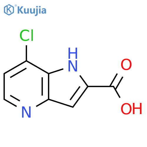 7-Chloro-1H-pyrrolo[3,2-b]pyridine-2-carboxylic acid structure