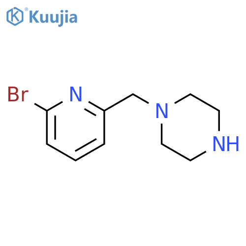 1-(6-bromopyridin-2-yl)methylpiperazine structure