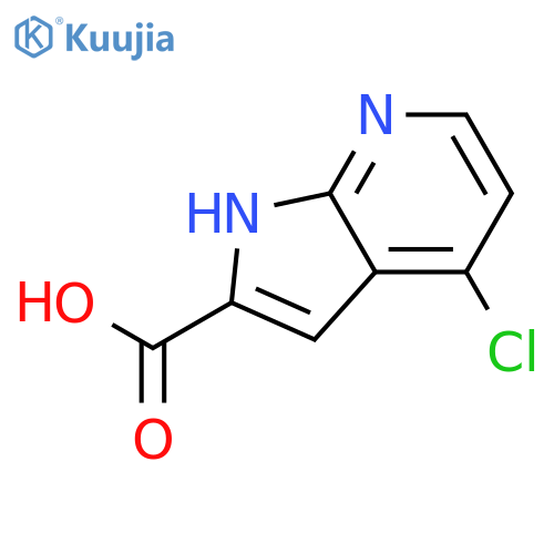4-Chloro-1H-pyrrolo[2,3-B]pyridine-2-carboxylic acid structure