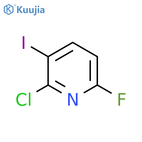 2-Chloro-6-fluoro-3-iodopyridine structure