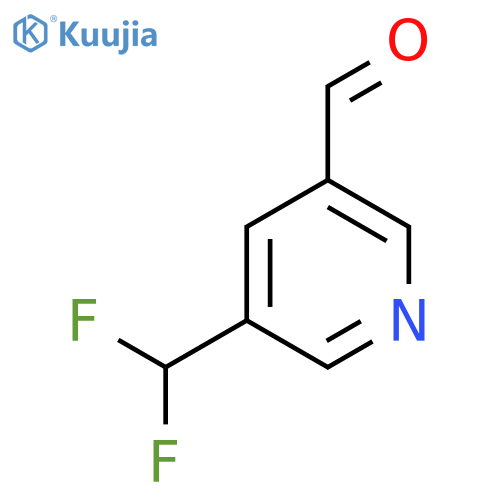 5-(difluoromethyl)pyridine-3-carbaldehyde structure