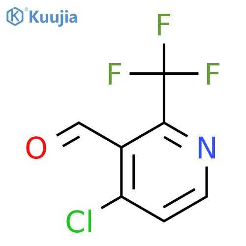 4-chloro-2-(trifluoromethyl)pyridine-3-carbaldehyde structure