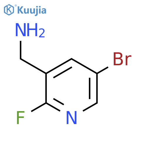 (5-bromo-2-fluoropyridin-3-yl)methanamine structure