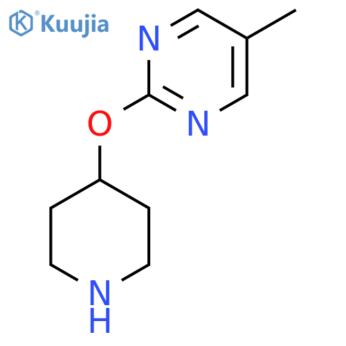 5-Methyl-2-(piperidin-4-yloxy)pyrimidine structure