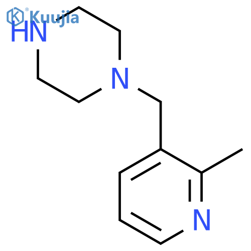 1-(2-methylpyridin-3-yl)methylpiperazine structure