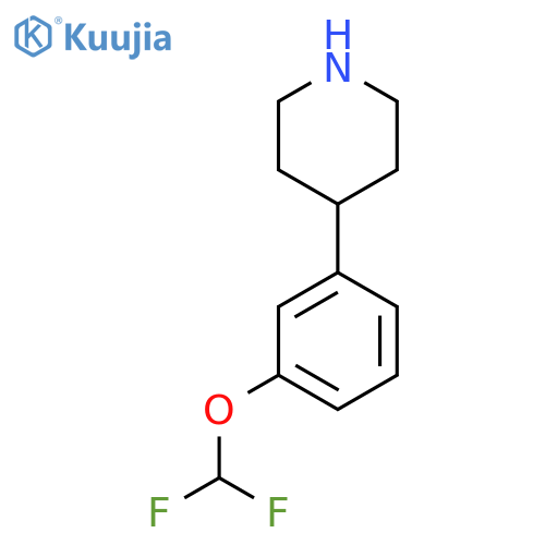 4-3-(difluoromethoxy)phenylpiperidine structure