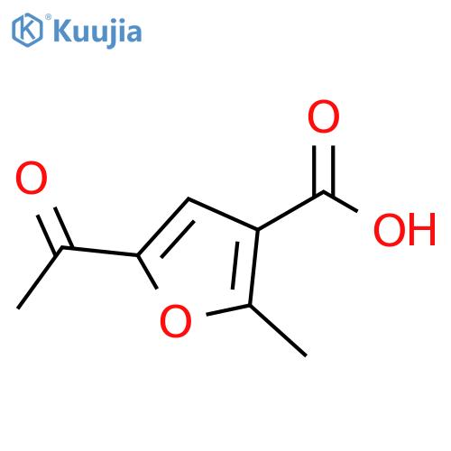 5-acetyl-2-methylfuran-3-carboxylic acid structure
