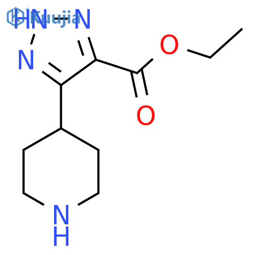 ethyl 5-(piperidin-4-yl)-1H-1,2,3-triazole-4-carboxylate structure