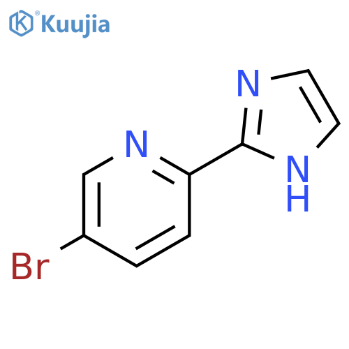 5-bromo-2-(1H-imidazol-2-yl)pyridine structure