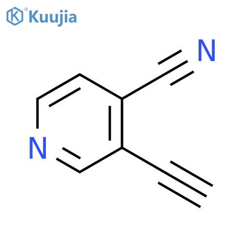 4-Pyridinecarbonitrile, 3-ethynyl- structure