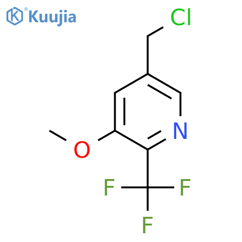 5-Chloromethyl-3-methoxy-2-(trifluoromethyl)pyridine structure