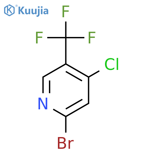 2-bromo-4-chloro-5-(trifluoromethyl)pyridine structure