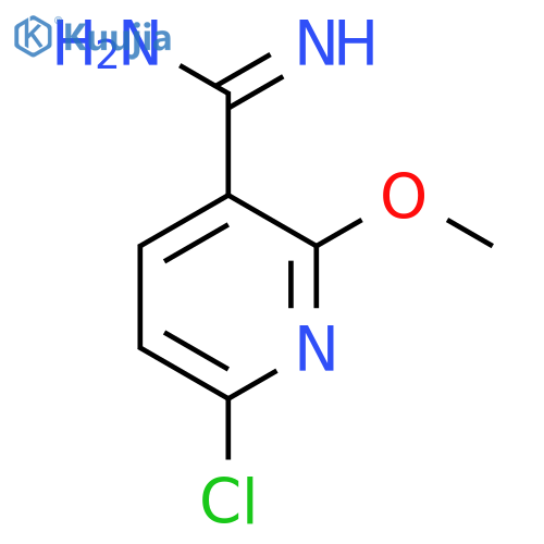 6-chloro-2-methoxypyridine-3-carboximidamide structure