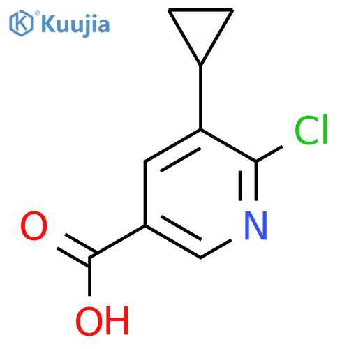 6-Chloro-5-cyclopropylpyridine-3-carboxylic acid structure