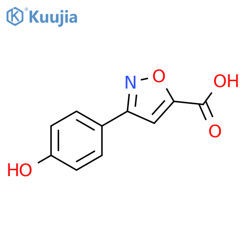 3-(4-hydroxyphenyl)-1,2-oxazole-5-carboxylic acid structure