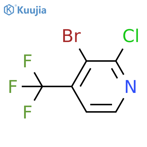 3-bromo-2-chloro-4-(trifluoromethyl)pyridine structure