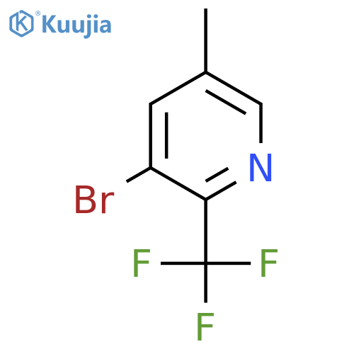 3-Bromo-5-methyl-2-(trifluoromethyl)pyridine structure
