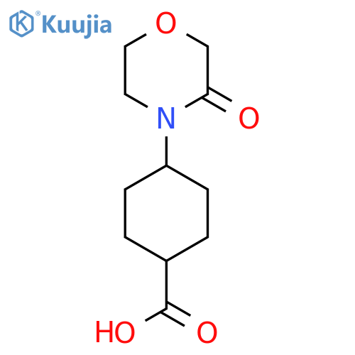 4-(3-Oxo-morpholin-4-yl)-cyclohexanecarboxylic acid structure