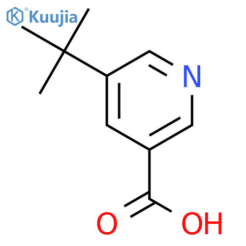 5-tert-butylpyridine-3-carboxylic acid structure