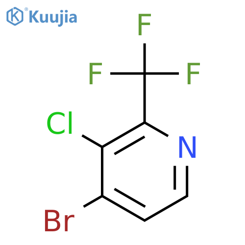 4-bromo-3-chloro-2-(trifluoromethyl)pyridine structure