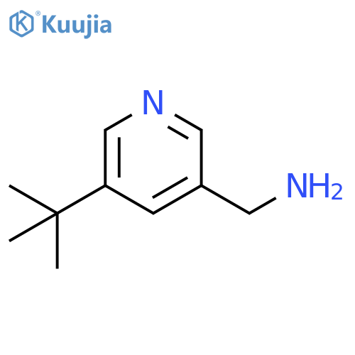 (5-tert-butylpyridin-3-yl)methanamine structure