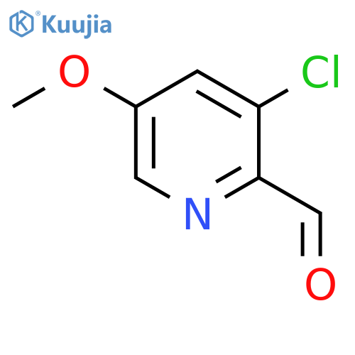 3-Chloro-5-methoxypyridine-2-carbaldehyde structure
