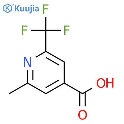 2-Methyl-6-(trifluoromethyl)isonicotinic acid structure